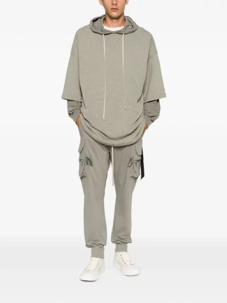 Pantaloni cargo Rick Owens cu cordon gri