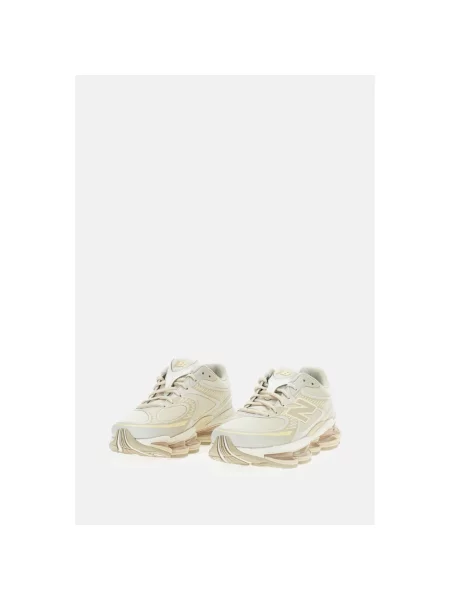 Lniane sneakersy New Balance beżowe