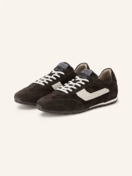 Allsaints Sneakersy Liam tmavě / krémová hnědá
