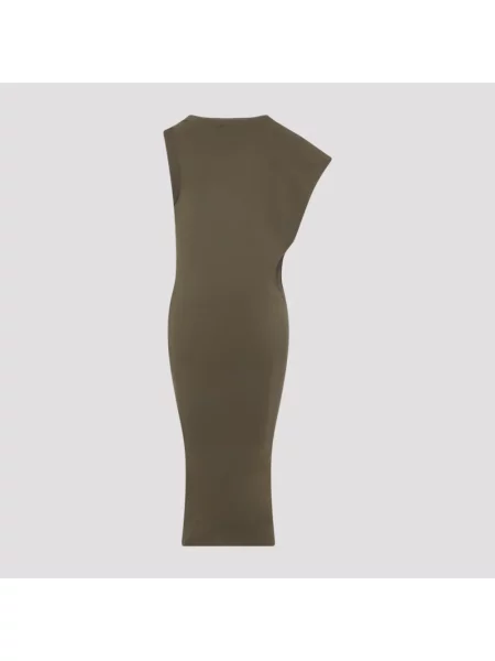 Sukienka mini Jacquemus z drapu zielona