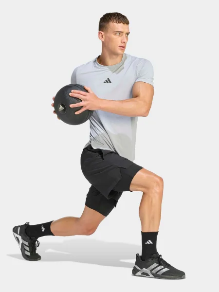 ADIDAS PERFORMANCE Tricou funcțional Designed For Training deschis gri