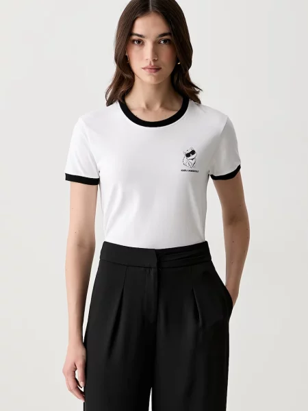 Karl Lagerfeld tricou pentru femei din IKON alb