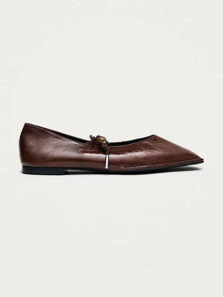 Alohas balerini din piele Sway maro