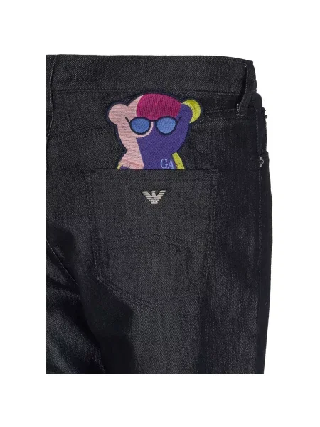 Džínsy Emporio Armani sivá