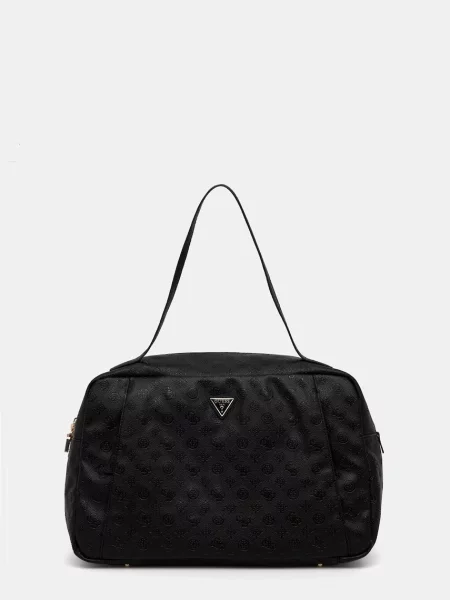 Guess geantă shopper pentru femei cu imitație de piele DEVON negru