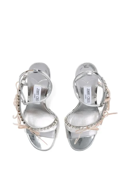 Sandale Jimmy Choo cu funde argintiu