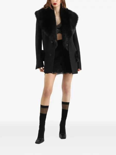 Palton Dolce & Gabbana de lână negru