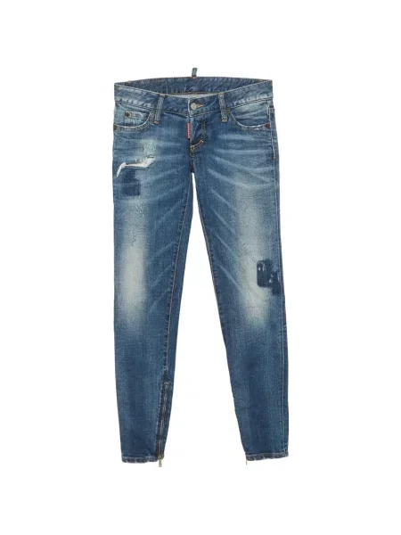 Blugi Dsquared2 zdrențuiți albastru