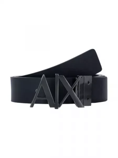 Armani Exchange De piele cu două fețe negru