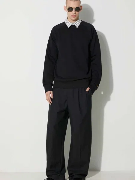 Carhartt WIP Sweater majica Chase narančasto žuta crna