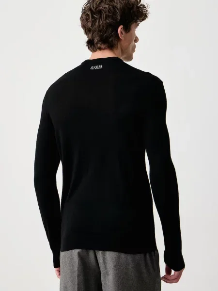 Guess sweter wełniany NEVEN czarny