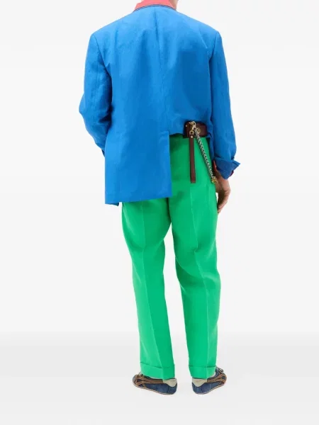 Pantaloni Versace business verde