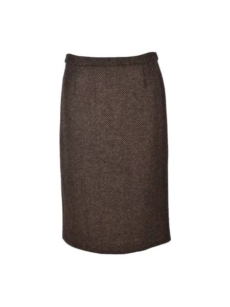 Lniana spódnica Red Valentino czerwona