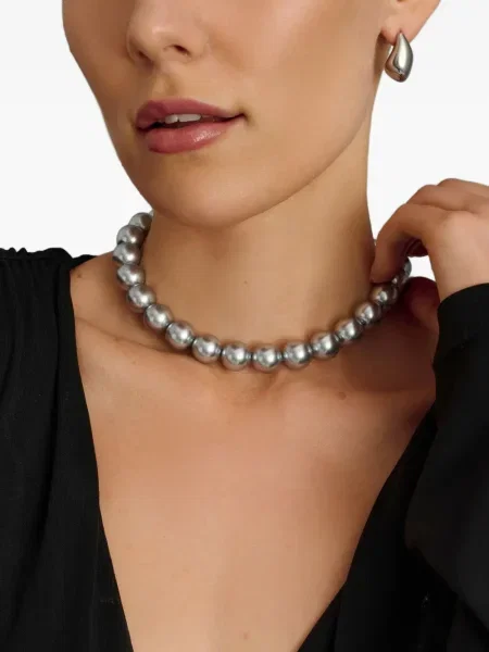 Колие Nialaya Jewelry сребристо