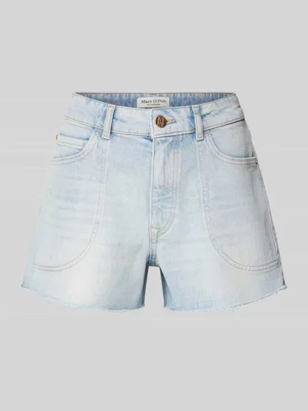 Szorty jeansowe o kroju regular fit z mieszanki bawełny Marc O'polo niebieskie