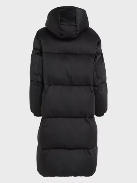 Атласна довга джинсова куртка Tommy Jeans чорна