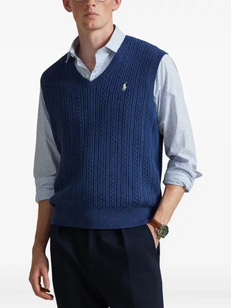 Μικρός πλεκτά σορτς Polo Ralph Lauren με κέντημα λευκό