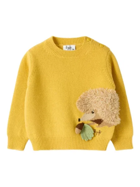Sweter dziecięcy Il Gufo żółty