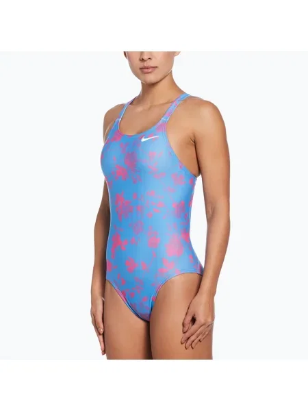 Női egyrészes fürdőruha Nike Hydrastrong Fastback egyetemi kék. Méret: 34 kék