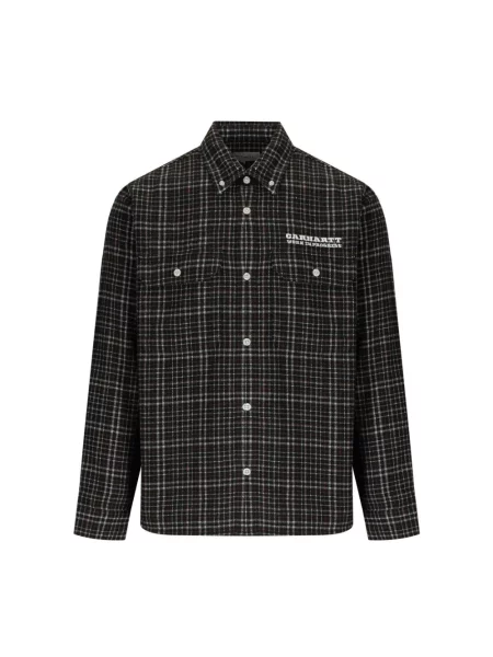 Carhartt Wip Koszule Mężczyzna L Koszula Millett w Kratę czarny