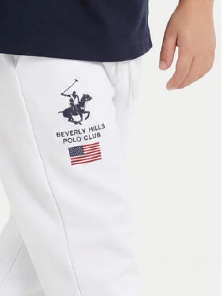 Teplákové kalhoty Beverly Hills Polo Club bílé