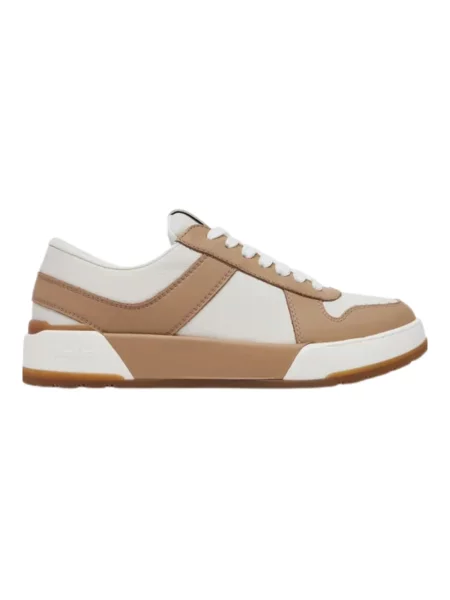 Sneakersy Max Mara skórzane brązowe