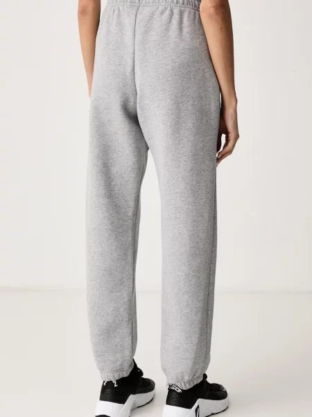 Nike Sportswear спортен панталон дамски с Studio Fleece сиво