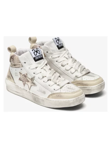 Sneakersy 2star skórzane białe