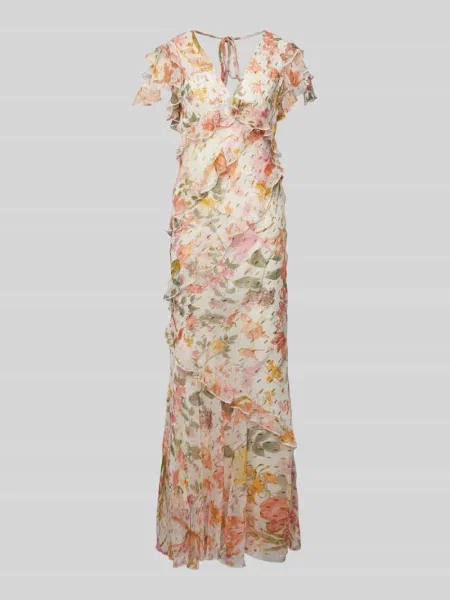 Sukienka wieczorowa z falbanami Lipsy