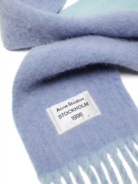 Šalikas Acne Studios su kutais mėlyna