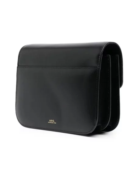 Mała torebka skórzana A.p.c. czarna
