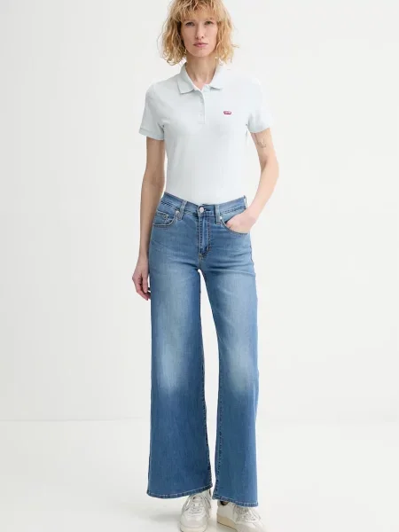 Levi's jeans HR WIDE LEG albastru