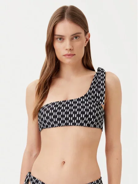 KARL LAGERFELD Góra od bikini czarny