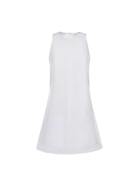 Sukienka Courreges popelinowa garniturowa biała