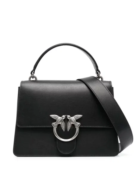 Geanta de piele Pinko din piele negru