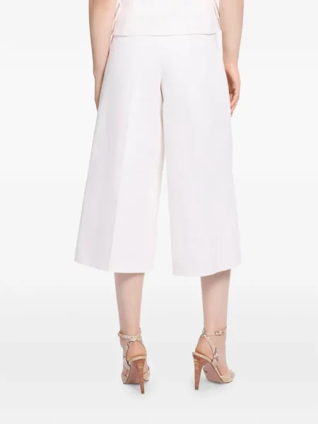 Decupat pantaloni Elie Saab alb