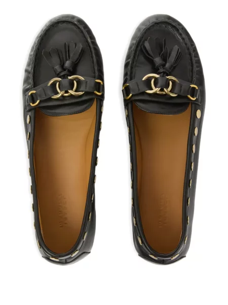 Pantofi loafer Isabel Marant cu tepi negru