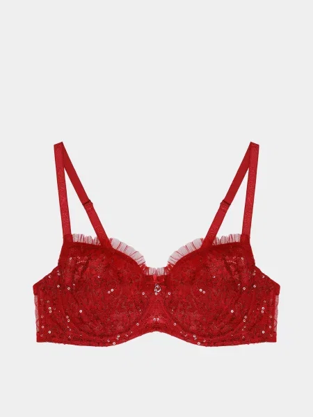Бюстгальтер Emporio Armani бордовый