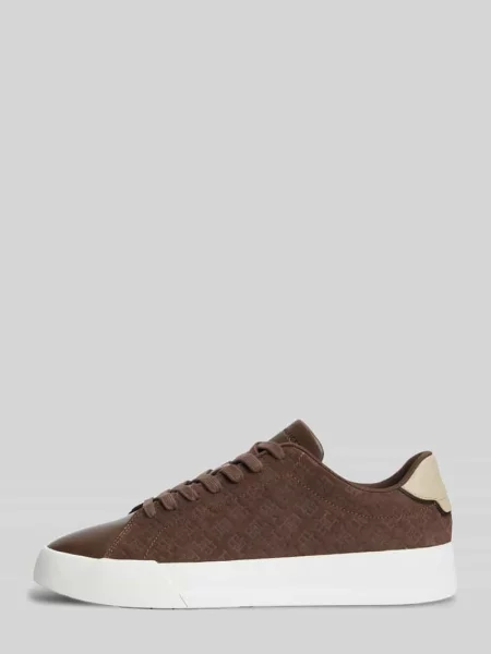 Sneakersy Tommy Hilfiger brązowe