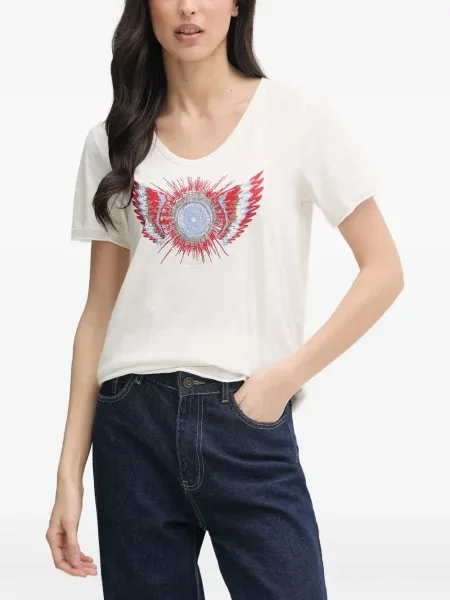 Tricou Mos Mosh cu imagine alb