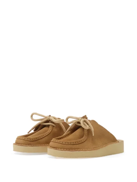 Sneakers Clarks Originals με κορδόνια με δαντέλα καφέ