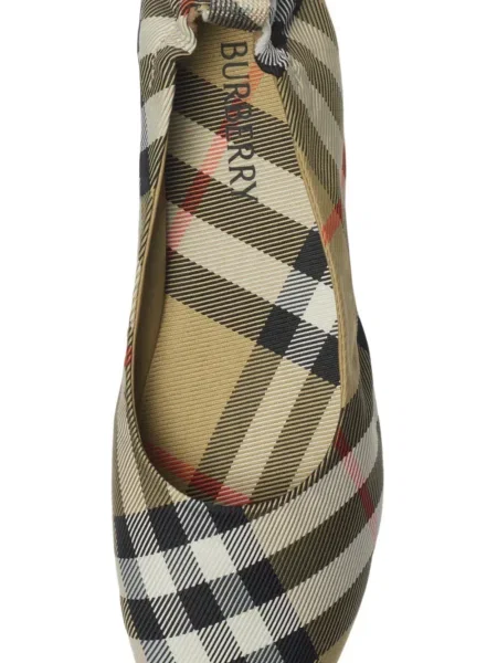 Balerinki dziecięce Burberry brązowe