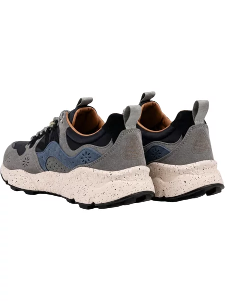 Pantofi Flower Mountain cu model floral gri