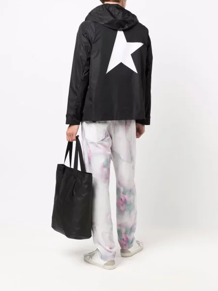 Raštuota vėjastriukė Golden Goose juoda