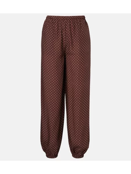Pantaloni Posse cu buline maro