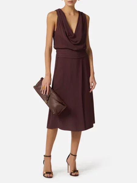 Платье Elisabetta Franchi коричневое