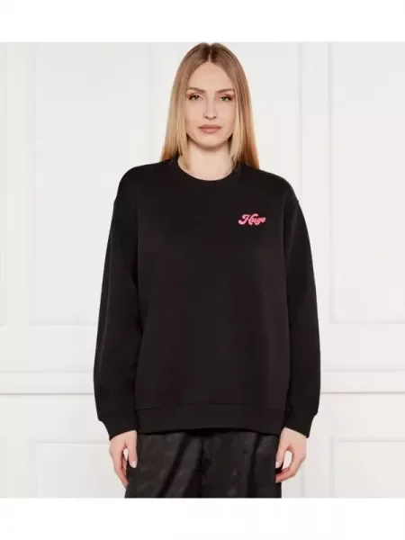 HUGO Hanorac Classic frotir negru