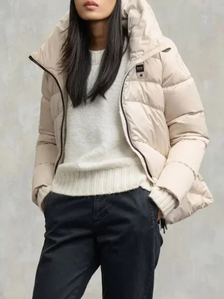 Пуховик Blauer бежевий