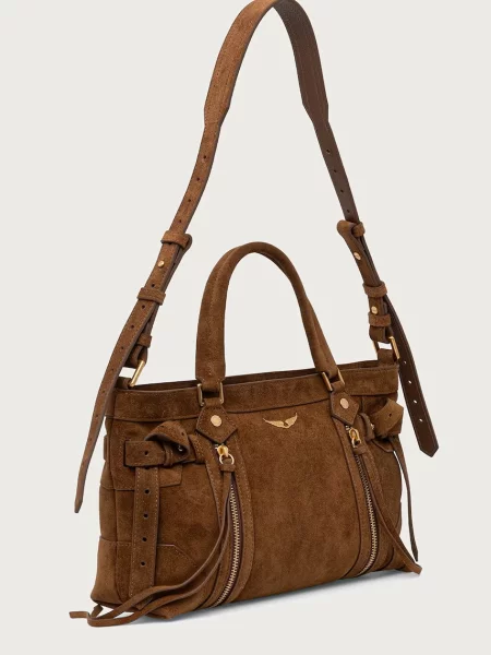 Zadig&Voltaire kabelka dámska semišová MADISON hnedá