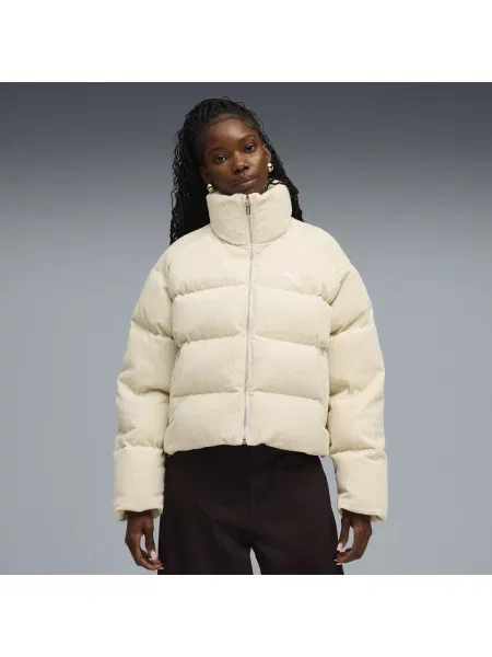 PUMA sztruksowa kurtka puchowa Wardrobe Essentials Odzież Alpine Snow XXS